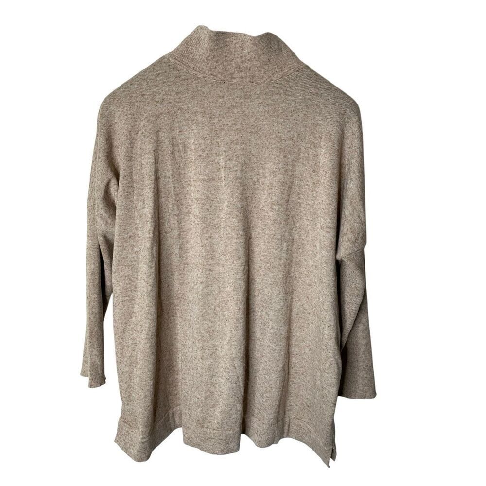 Tuckernuck Clayton Long Sleeve Knit Polo tan women's size XL XXL - Picture 3 of 5
